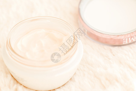 罐子里的化妆奶油 特写浅度DOF乡村软膏皮肤面具卫生化妆品洗面奶白色治疗奢华图片