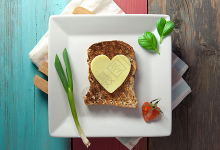 健康三明治饮食小吃糖类食物奶制品黄油小麦面包营养粮食图片