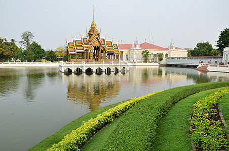 Ayutthaya的Bang PaIn宫公园旅行皇家建筑学历史房子建筑吸引力自由游客图片