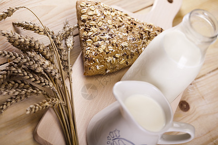 健康和新鲜的自然食物酵母饮食小麦核桃面粉脆皮包子面团糕点厨房图片