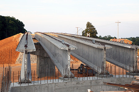 修建公路桥桥图片