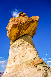 鲍威尔湖附近AZ页的呼oo国家日落沙漠纪念碑峡谷砂岩侵蚀悬崖高原岩石图片