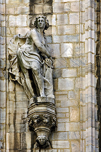 穹顶中的雕像大理石上帝三体历史蓝光教堂蓝色宗教大教堂圆顶图片