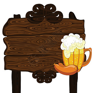 啤酒背景公告插图液体木板卡片酒吧横幅笔记气泡茶点图片