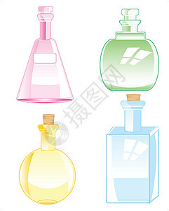 玻璃瓶黄色水瓶瓶子礼物菜肴绝缘香水塞子容量液体图片