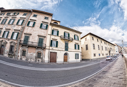 意大利托斯卡纳阿诺河沿岸比萨中世纪建筑建筑学旅行地标历史性景观旅游城市水平房子建筑物图片
