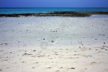 沙滩和沙滩上的沙沙子天空海洋支撑黄色绿色泡沫小岛波浪石头岩石图片