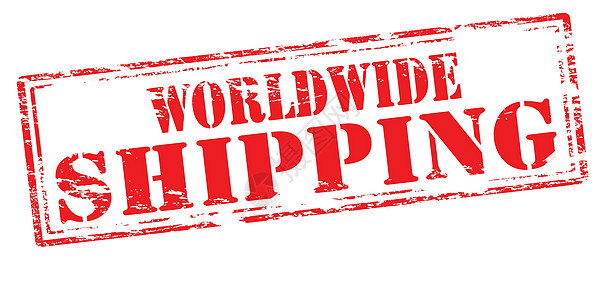 环球航运运输墨水世界船运邮票矩形橡皮全世界红色输送图片