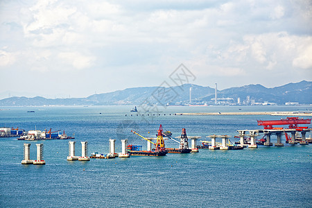 香港澳门大桥兴海建筑工地车辆市中心交通街道旅行汽车速度天际飞机天空图片