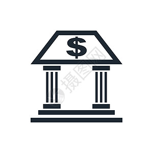 银行图标检察官投资法院硬币柱子金融现金市场界面质量图片