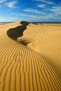 沙丘和海景沙丘太阳勘探沙漠绿洲蓝色风景荒野土地日光海浪图片