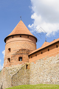 特拉凯城堡 立陶宛 欧洲防御红色历史堡垒历史性建筑学地标建筑图片