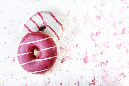 甜甜圈颜色背景图片