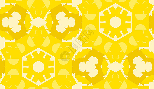 黄黄色万花筒模式墙纸插图黄色包装纸背景图片