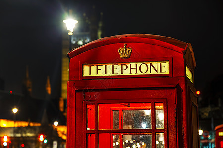 伦敦著名的红色电话亭地标电话英语旅行城市议会广场旅游摊位街道图片