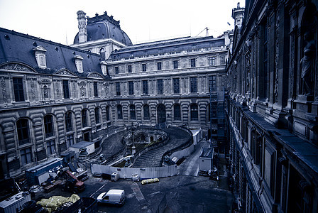 巴黎卢浮楼交通建设艺术生活都市大都市土地工业大街修复图片