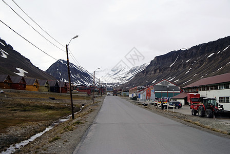 Spitsbergen Svalbard Norwaw等地的街道房屋图片