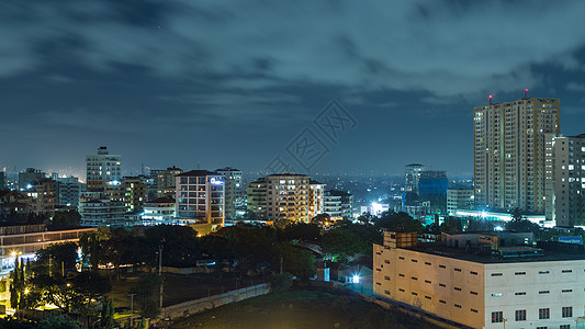 夜里达累斯萨拉姆下山城市建筑景观建筑物文明街道天际场景房屋建筑学图片