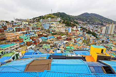 Gamcheon文化村 釜山天际城市金融村庄海洋旅行画廊景观吸引力目的地图片