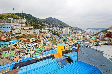 Gamcheon文化村 釜山景观旅游目的地夜景城市天际场景地标商业街道图片