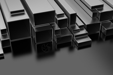钢钢简介产品建造正方形黑色反射团体合金金属工业圆柱图片