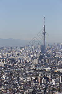 日本东京市游客天空城市建筑物甲板日落商业吸引力公吨天际图片