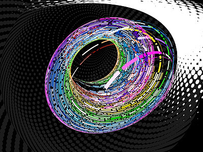 矢量多彩的旋转艺术光谱墙纸漩涡彩虹隧道运动条纹圆圈边界背景图片