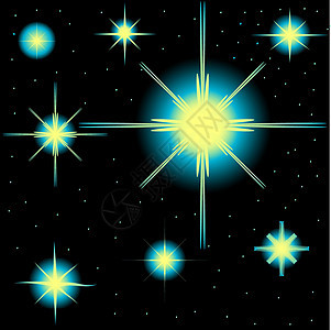 矢量星集闪光星系宇宙星云星光科学天空魔法星域时间图片