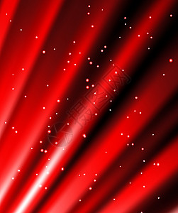 恒星正在坠落到红线的背景上辉光小路白色星星薄片光束空气红色魔法射线图片