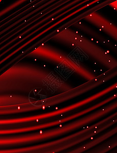 红色 光束恒星正在坠落到红线的背景上辉光星星魔法薄片空气插图红色白色小路照明插画