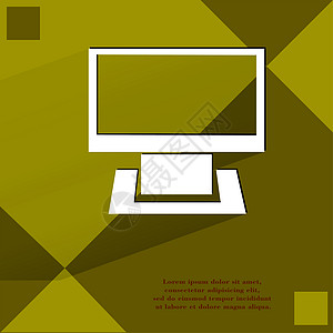 计算机 在平面几何抽象背景上的简单现代网络按钮桌面展示网页电脑插图图标笔记正方形空白黑色图片
