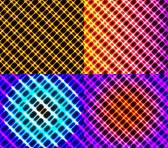 一组暗色抽象频谱背景线条纹魔法镜片闪电耀斑粉色绿色光谱辉光橙子图片