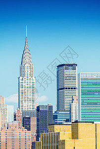 纽约的摩天大厦 曼哈顿高楼图片