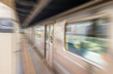 纽约地铁快修火车速度车站隧道平台运输城市运动旅行图片