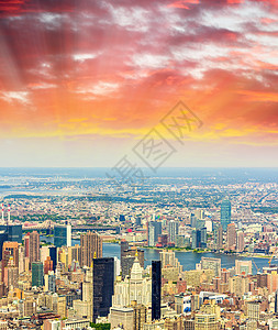 纽约航空城市风景场景天线建筑学街道办公室天空摩天大楼建筑旅行黑色图片