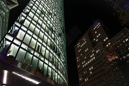 波茨达默普拉兹 柏林广场地铁站办公室蓝色建筑学都市建筑窗户结构城市图片