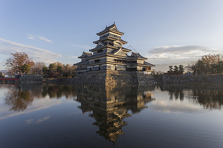 日本松本城堡地标天空建筑皇帝世界建筑学吸引力文化旅行旅游图片
