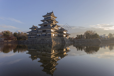 日本松本城堡忍者观光旅游地标旅行吸引力天空遗产防御历史图片