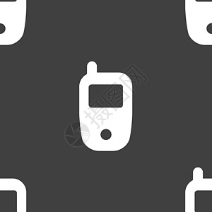 移动电话网页图标 平面设计 无缝模式技术细胞插图讲话按钮说话黑色手机电子收藏背景图片