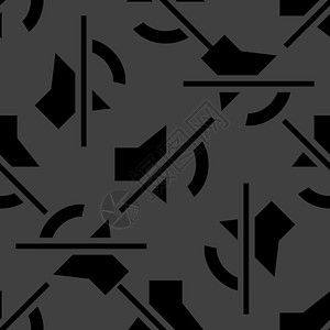 静音网络图标 平面设计 无缝模式用户界面商业黑色立体声电脑圆形扬声器灰色喇叭图片