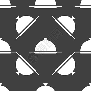冷凝餐厅网站图标 平板设计 无缝灰色模式宴会圆圈合金厨师推介会椭圆服务空白商业午餐图片