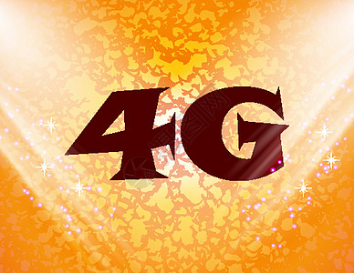 4G 图标符号 使用长阴影和文字空间的平坦现代网络设计 矢量邮票按钮电话边界框架质量标准数据插图令牌图片