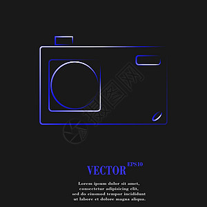 相片相机图标符号 Flat 现代网络设计 有长阴影和文字空间 矢量令牌标签徽章摄影师海豹闪光质量相机创造力邮票图片