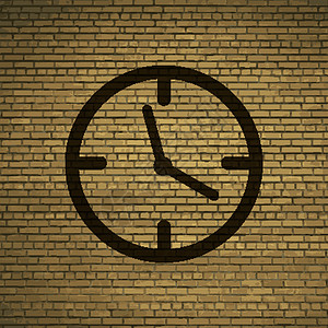 时钟图标符号 平坦的现代网络设计 有长阴影和文字空间 矢量邮票手表质量小时按钮机械创造力时间令牌徽章图片