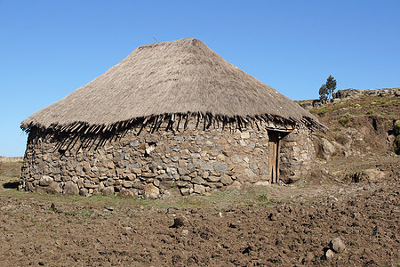 家园 阿姆哈拉 埃塞俄比亚 非洲贫困旅行乡村房屋旅游住宅高地村庄石头全景图片