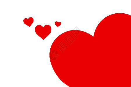 红心信号情人艺术绘画红色图表热情插图图片