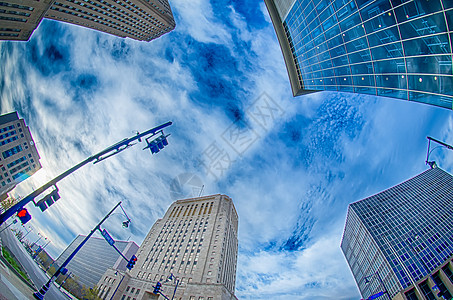 日出时堪萨斯市天际视图建筑物季节蓝天路线水平天空景观高架城市图片