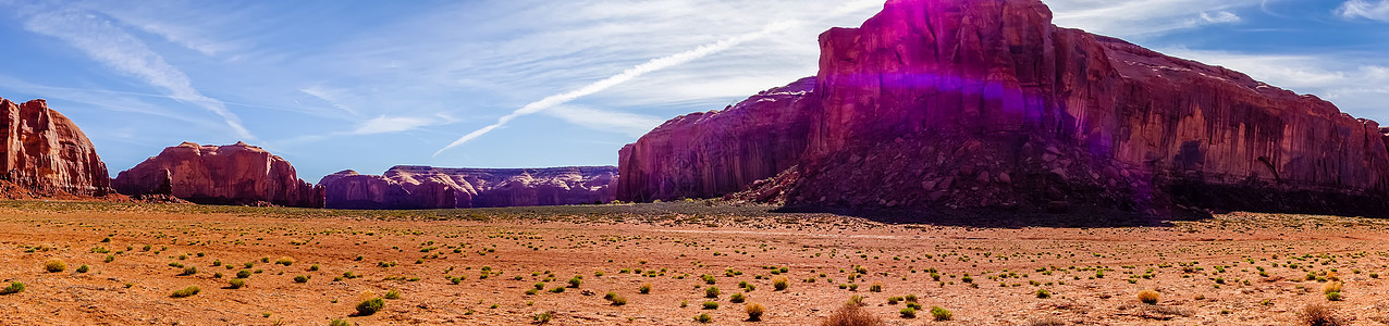 蓝色天空下的古迹谷公园风景石头景观荒野地平线旅行天空沙漠岩石图片