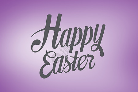快乐的复活节综合形象紫色计算机绘图插图问候语背景图片