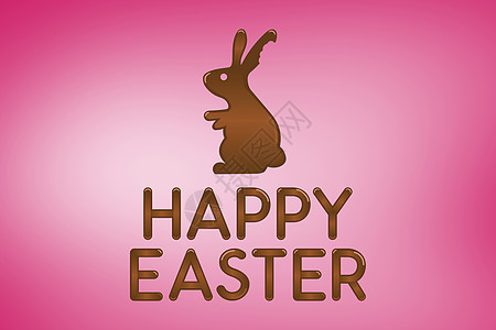 喜悦的东方图形综合图像计算机巧克力兔子问候语糖果类绘图插图背景图片